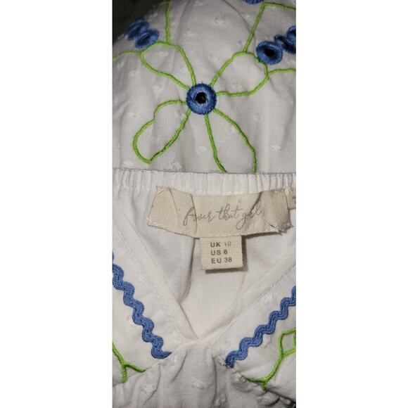 New Anthropologie x Forever That Girl Jordan Eyelet Babydoll Tank $118 Floral - Picture 5 of 5